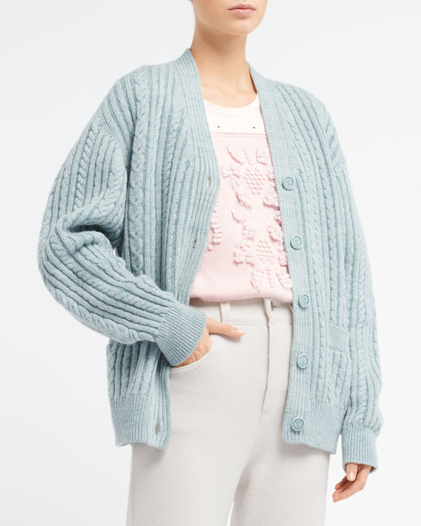 Barrie Cardigan épais Oversize En Cachemire Et Laine