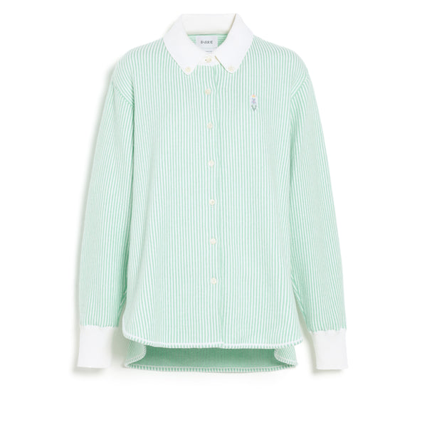 Barrie Chemise à Fines Rayures En Cachemire Et Coton