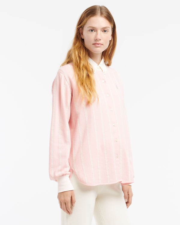 Barrie Chemise à Larges Rayures En Cachemire Et Coton