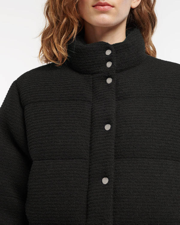 Barrie Doudoune à Fines Rayures En Cachemire Laine Et Soie