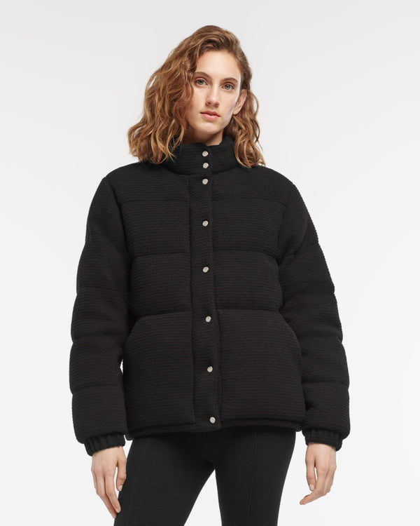 Barrie Doudoune à Fines Rayures En Cachemire Laine Et Soie