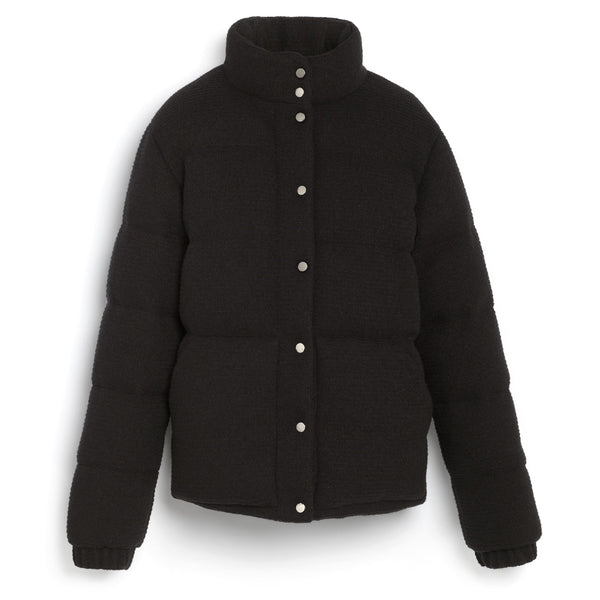 barrie Doudoune à fines rayures en cachemire laine et soie