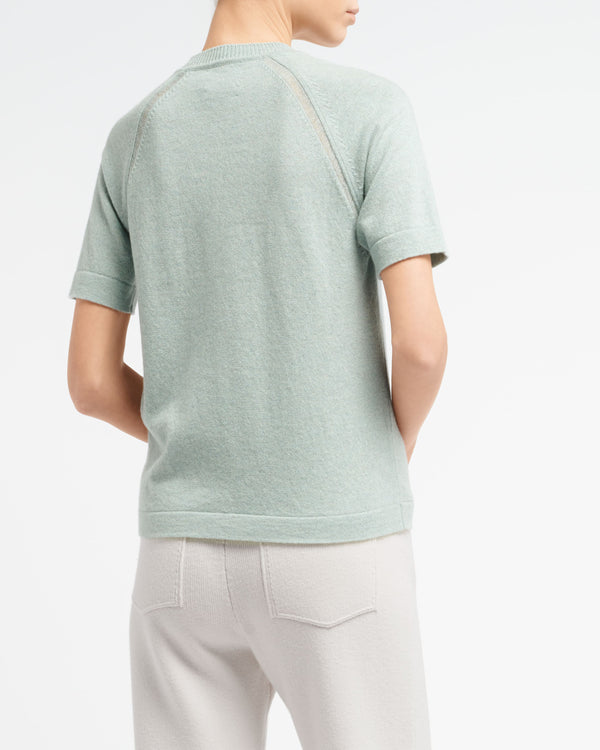 Barrie Haut à Manches Courtes En Cachemire à Motif Soleil