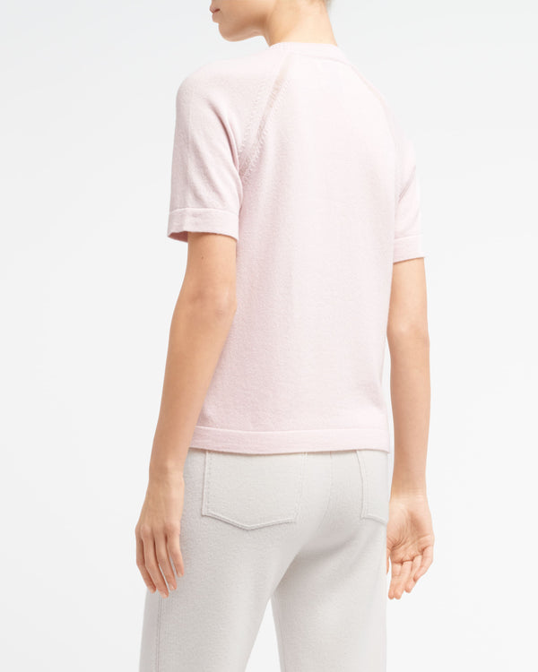 Barrie Haut à Manches Courtes En Cachemire à Motif Soleil