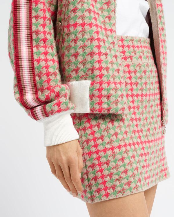 Barrie Jupe En Cachemire Et Laine à Motif Pied-de-poule