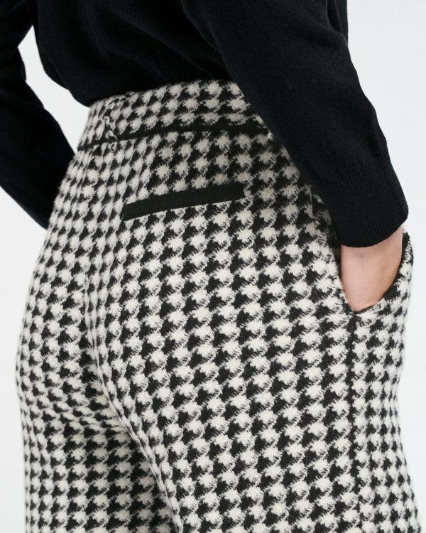 Barrie Pantalon De Tailleur En Cachemire à Motif Pied-de-poule