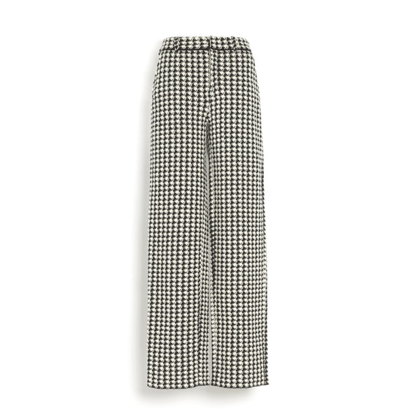 barrie Pantalon de tailleur en cachemire à motif pied-de-poule