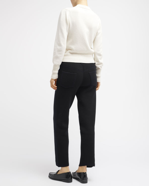 Barrie Pantalon Denim Boyfriend En Cachemire Et Coton