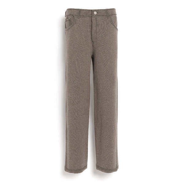 barrie Pantalon denim classique en cachemire et coton