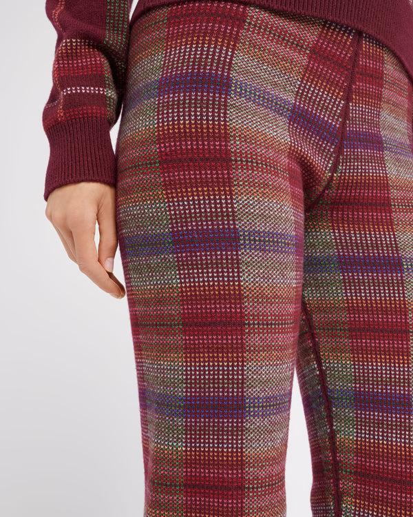 Barrie Pantalon En Cachemire Et Laine à Motif Tartan