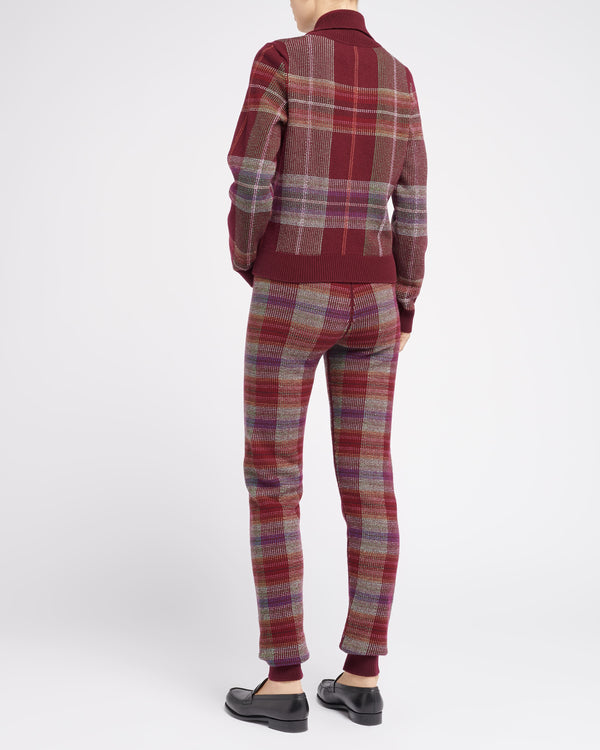 Barrie Pantalon En Cachemire Et Laine à Motif Tartan