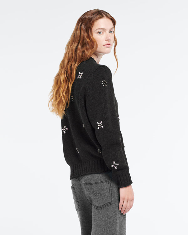 Barrie Pull épais En Cachemire à Broderies Et Boutons Dorés