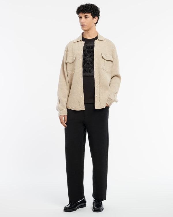 Barrie Surchemise Denim Patchwork En Cachemire Et Coton