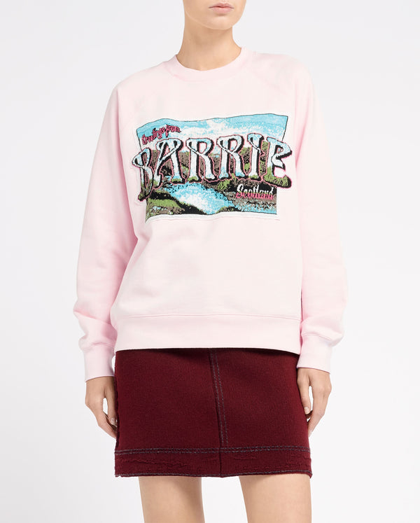 Barrie Sweat En Coton Avec Patch Greetings En Cachemire