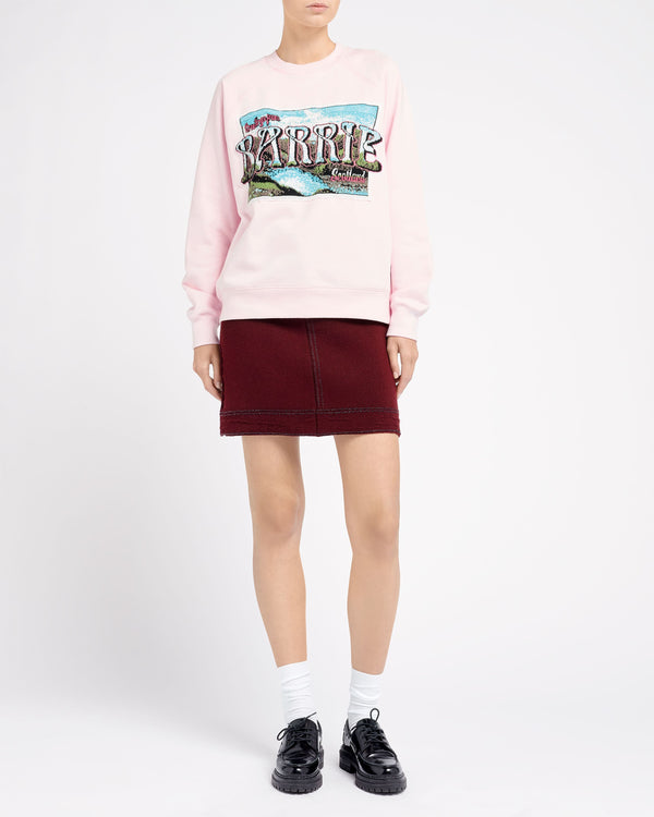 Barrie Sweat En Coton Avec Patch Greetings En Cachemire