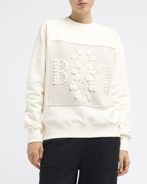 Barrie Sweat En Coton Avec Patch Logo B En Cachemire