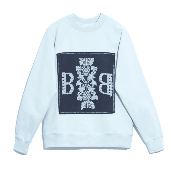 barrie Sweat en coton avec patch logo B en cachemire