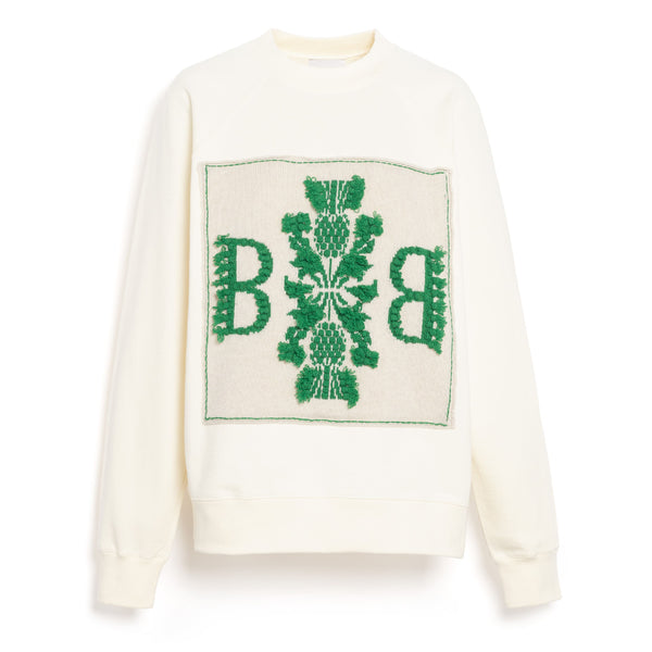 barrie Sweat en coton avec patch logo B en cachemire