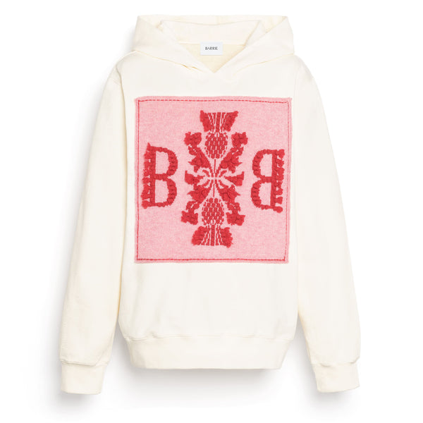 Barrie Sweatshirt à Capuche En Coton Avec Patch Logo Barrie En Cachemire