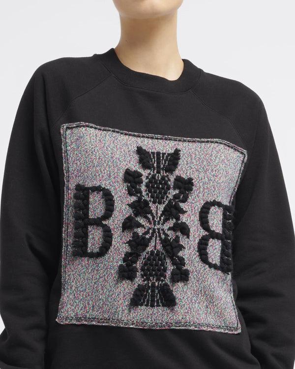 Barrie Sweatshirt En Coton Avec Patch Logo Barrie En Cachemire
