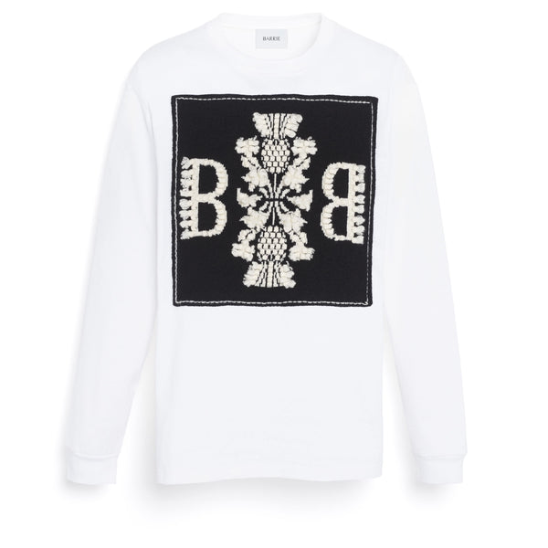 Barrie T-Shirt à Manches Longues Avec Patch Logo B En Cachemire
