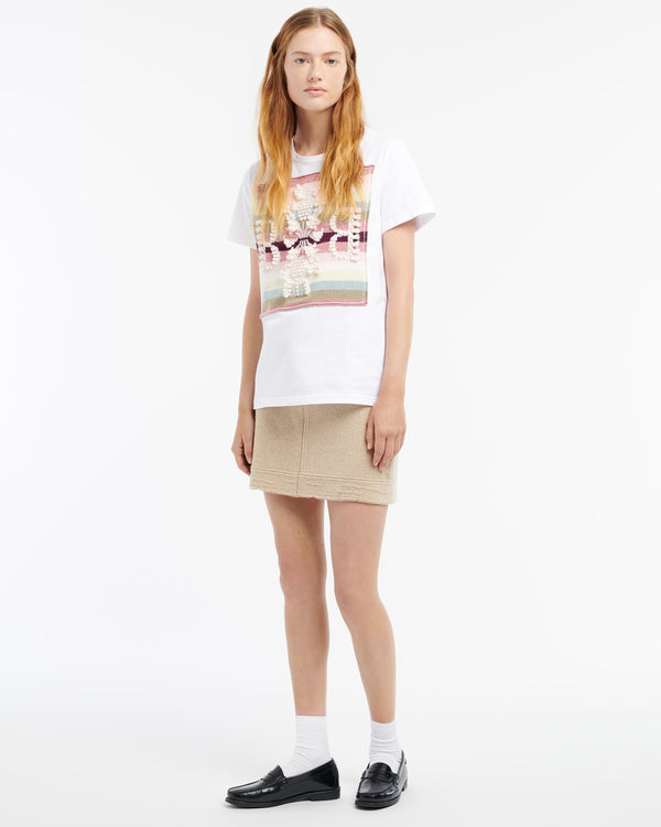 Barrie T-shirt Avec Patch Logo B à Rayures En Cachemire