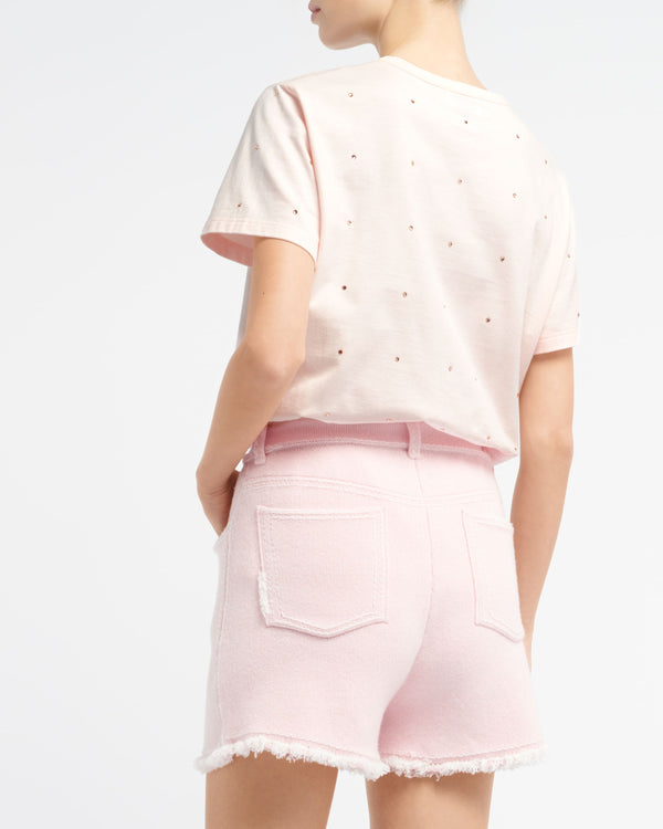 Barrie T-Shirt Strassé Avec Patch Logo B En Cachemire