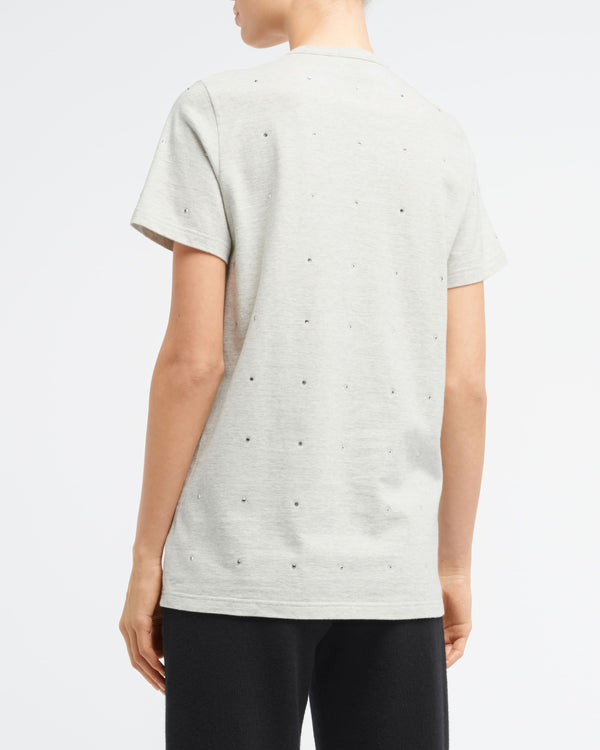 Barrie T-Shirt Strassé Avec Patch Logo B En Cachemire