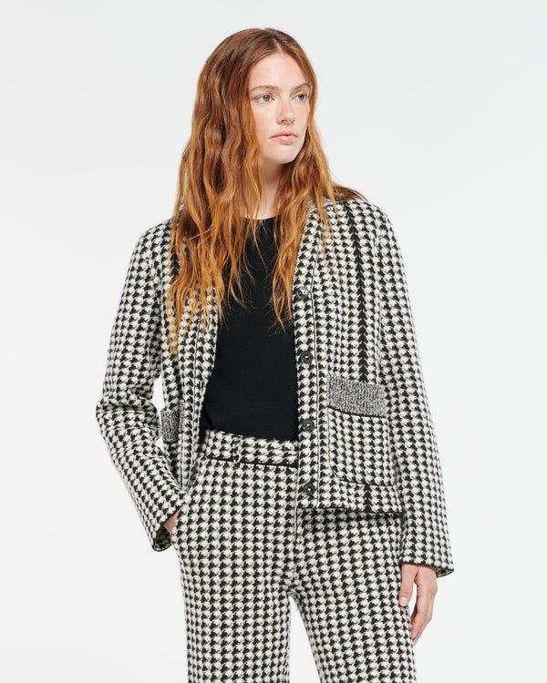 Barrie Veste De Tailleur En Cachemire à Motif Pied-de-poule
