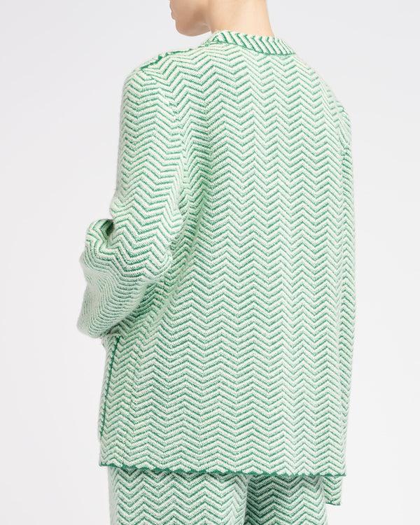 Barrie Veste De Tailleur En Cachemire Laine Et Soie à Motif Chevron