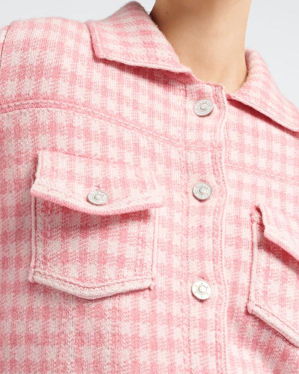 Barrie Veste Denim Ajustée En Cachemire Et Coton à Motif Vichy