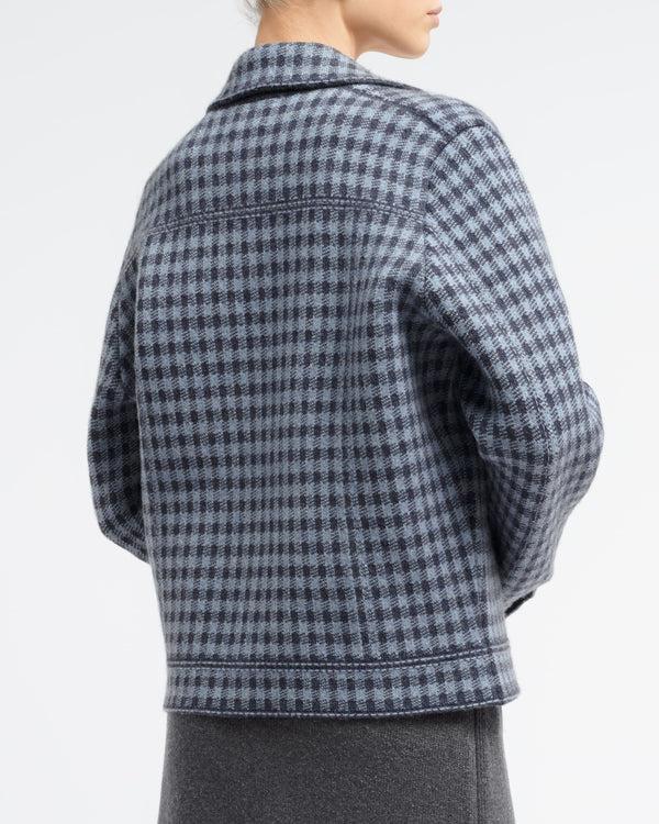 Barrie Veste Denim En Cachemire Et Coton à Motif Vichy