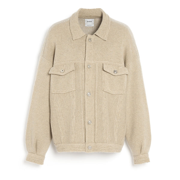 barrie Veste Denim oversize patchwork en cachemire et coton