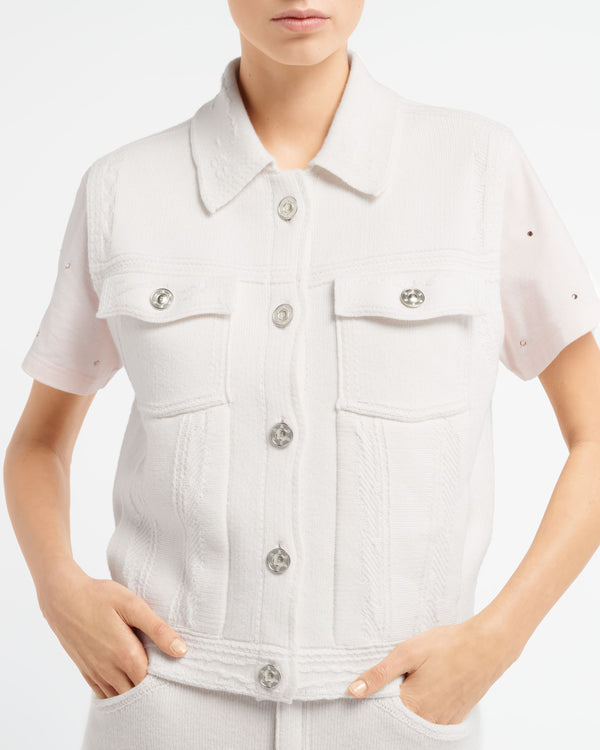 Barrie Veste Denim Oversize Sans Manches En Cachemire Et Coton