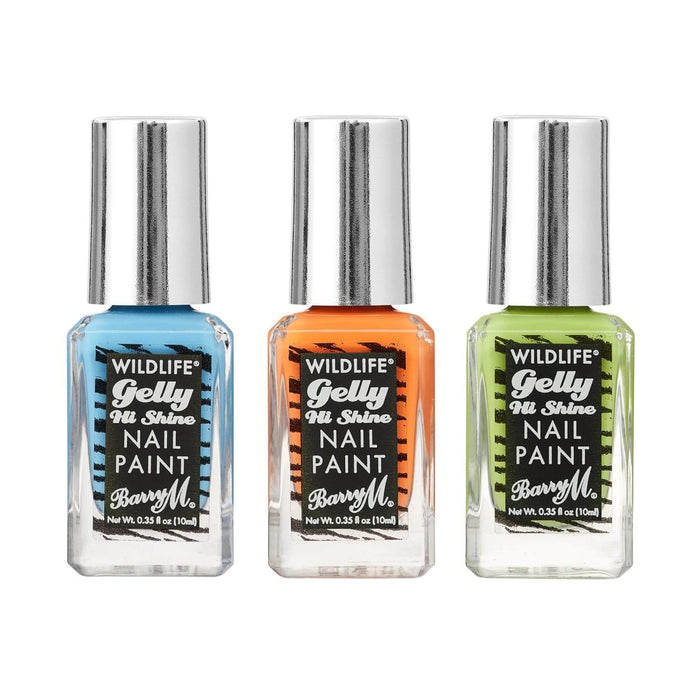 barry m Gelly Hi Shine Nail Paint Trio Bundle