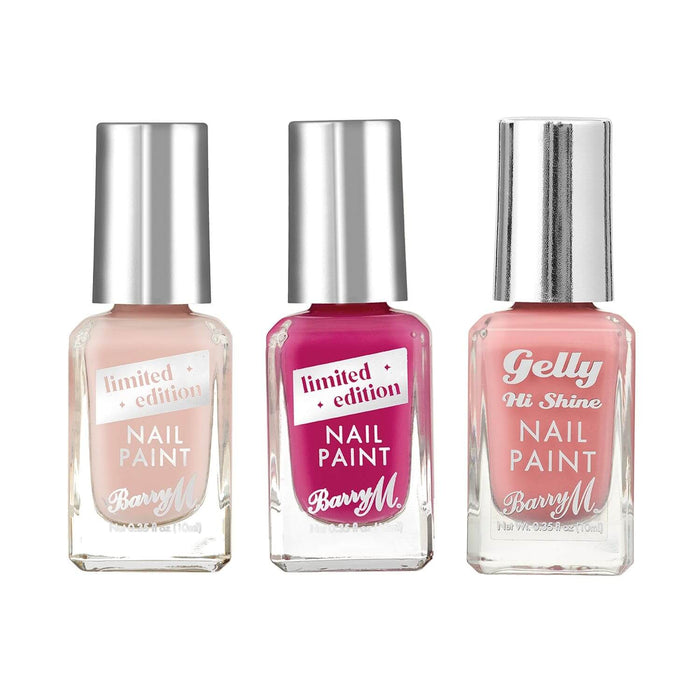 barry m Gelly Hi Shine Nail Paint Trio Bundle