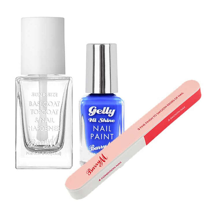barry m Nail Paint Saver Set - Gelly Hi Shine Blue Guava