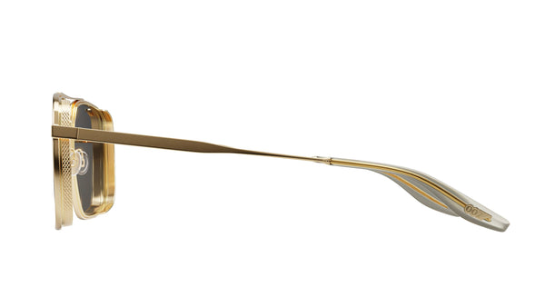 Barton Perreira 007 Scaramanga Black Satin / Gold / Noir (AR) With Breath Logo