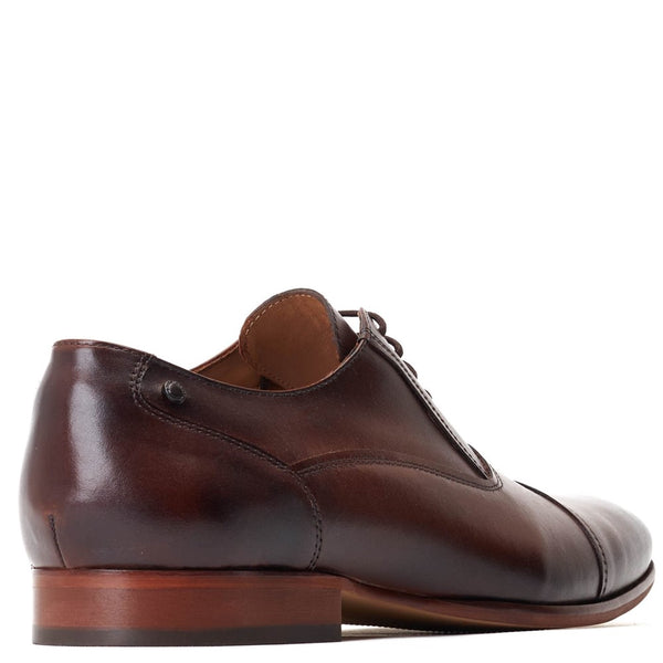 Base London Angelo Waxy Oxford Shoes Brown