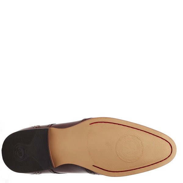 Base London Barbera XL Waxy Brogue Shoes Brown