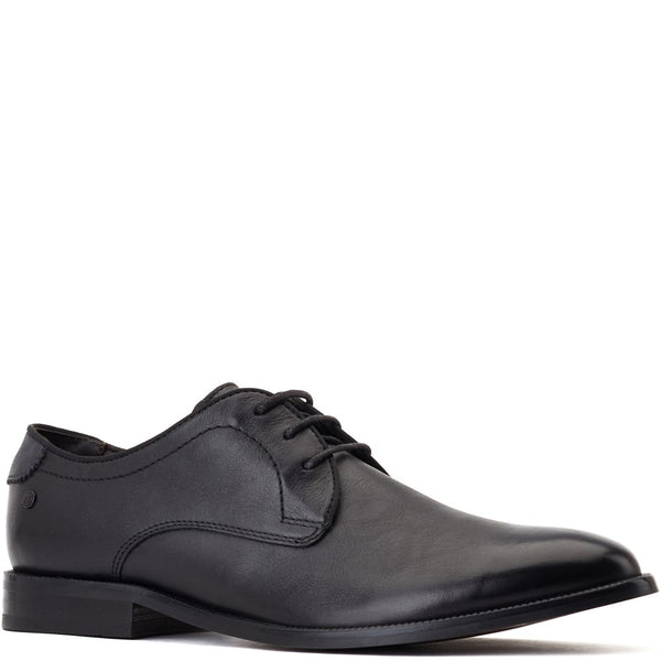 Base London Bertie Burnished Derby Shoes Black