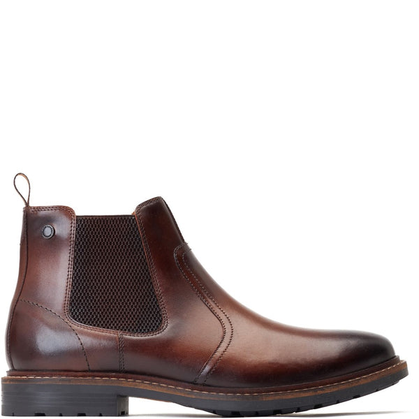 base london Bloom Burnished Chelsea Boots Brown