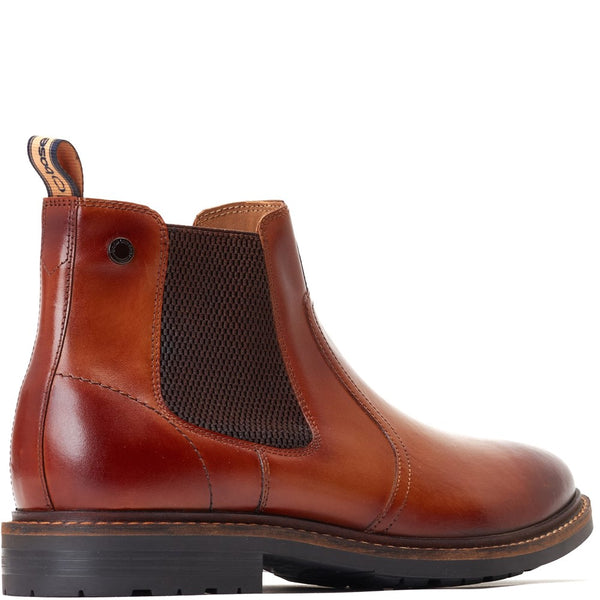 Base London Bloom Burnished Chelsea Boots Tan