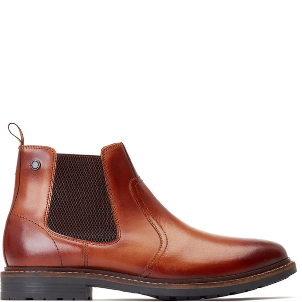 base london Bloom Burnished Chelsea Boots Tan