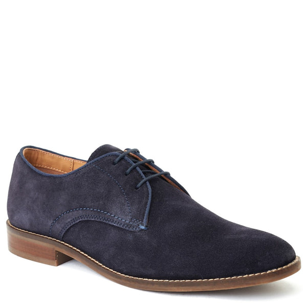 Base London Bronte Suede Derby Shoes Navy