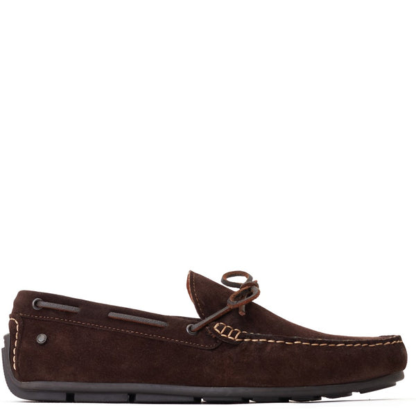 Base London Brooks Suede Loafers Brown