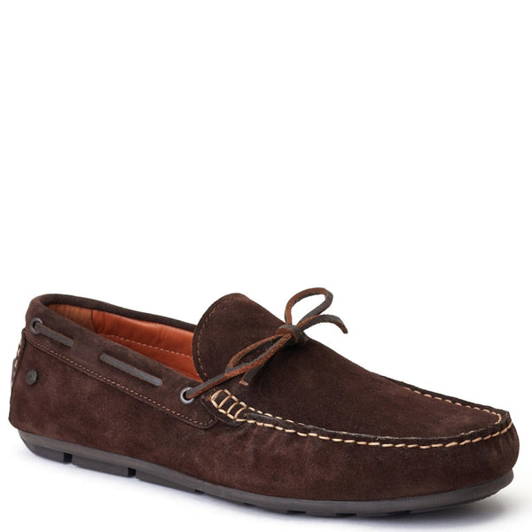 Base London Brooks Suede Loafers Brown