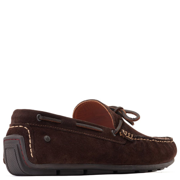 Base London Brooks Suede Loafers Brown