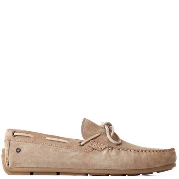 Base London Brooks Suede Loafers Sand