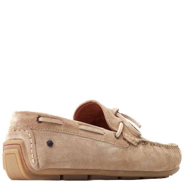 Base London Brooks Suede Loafers Sand